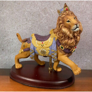 Vintage Lenox Carousel Lion Porcelain Figure w/Certification Stamp 1990